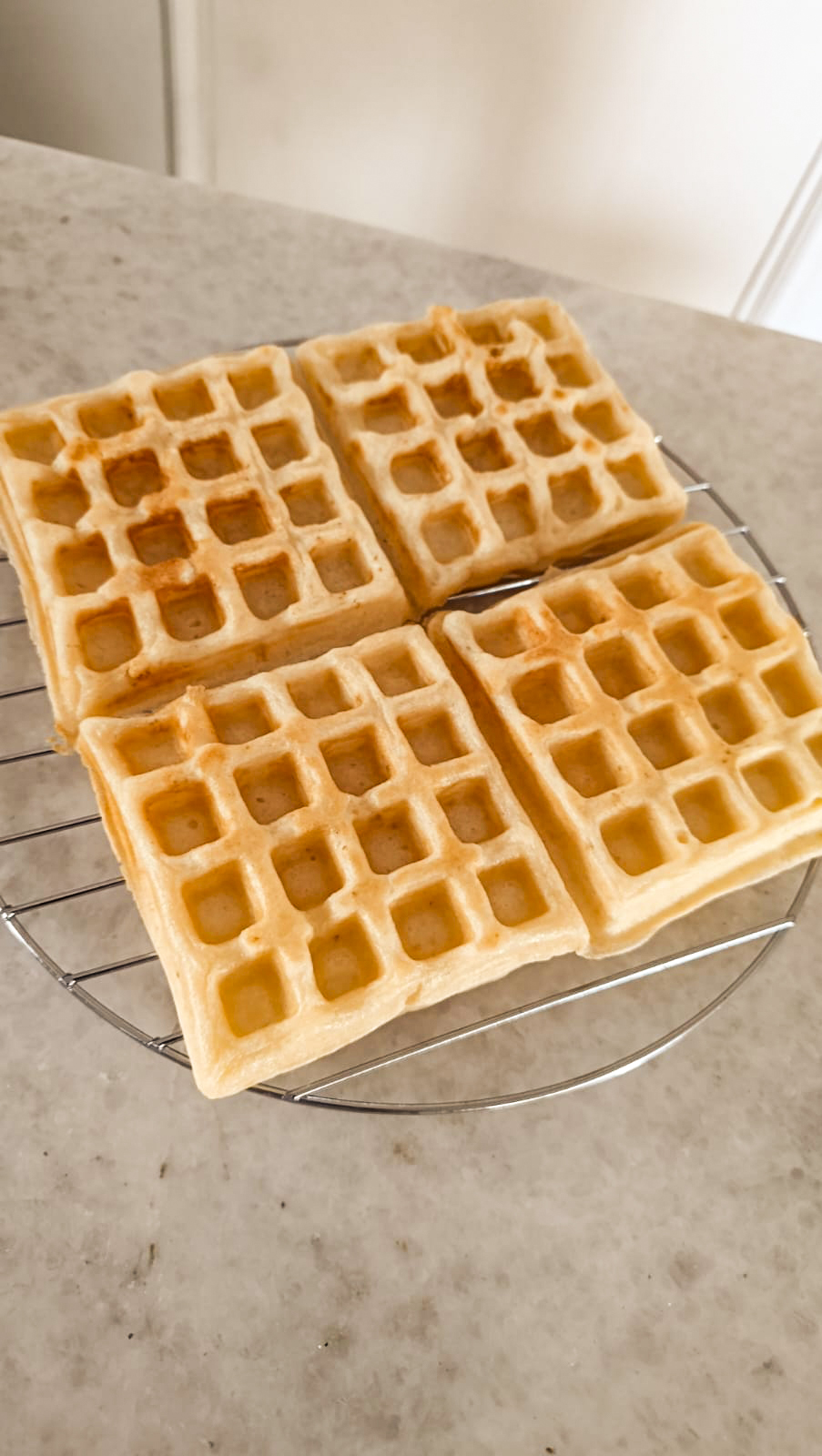 Waffle salado congelado sin gluten