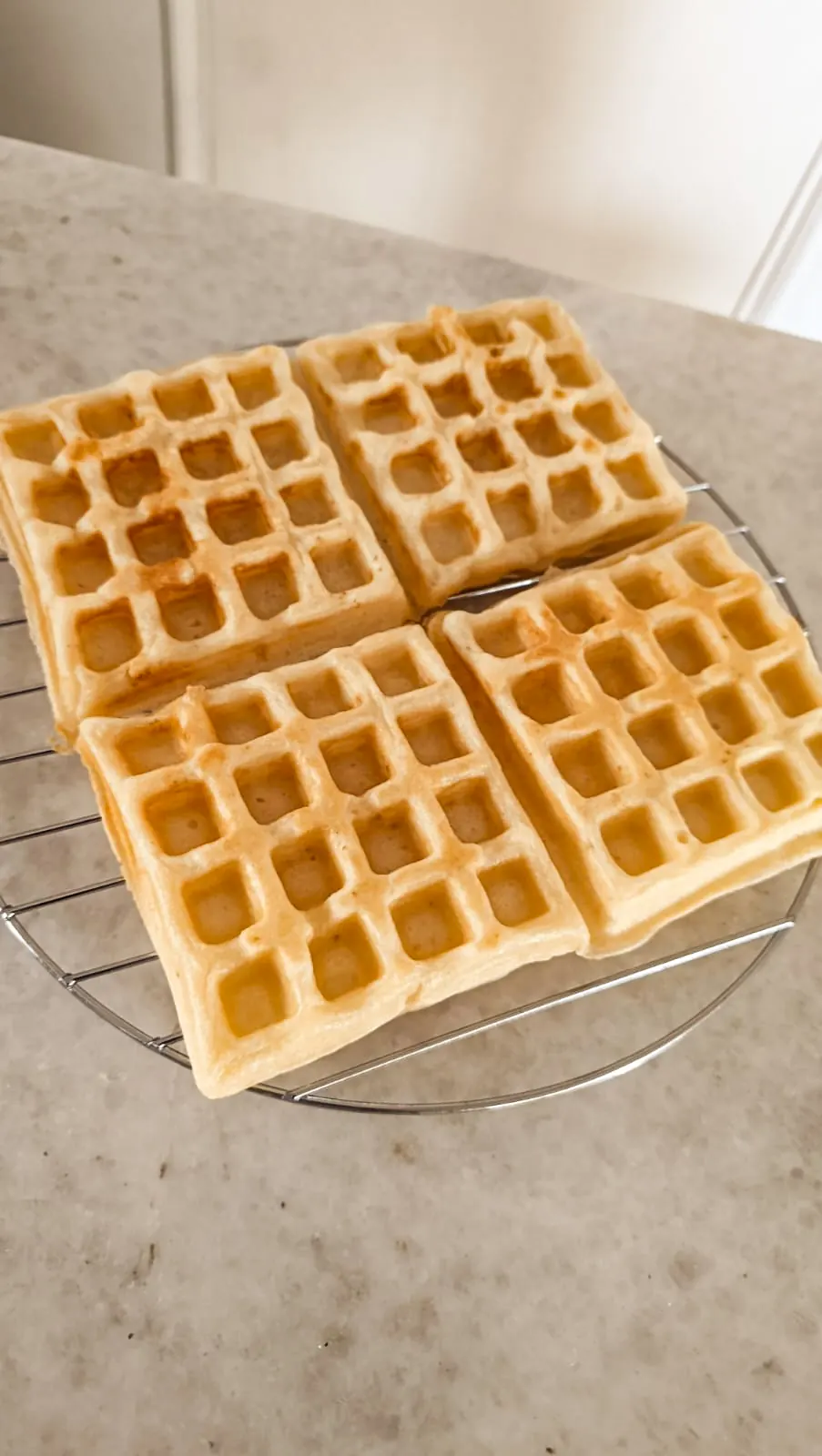 Waffle salado congelado sin gluten